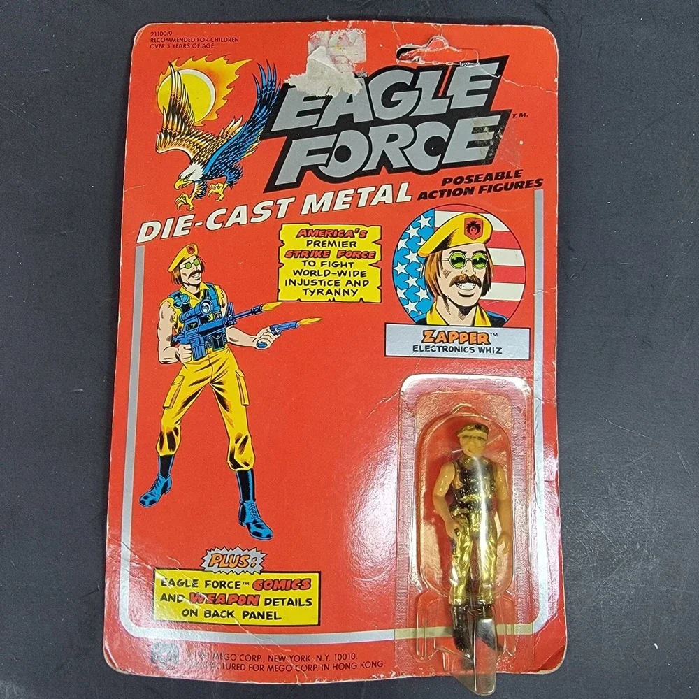 Vtg MEGO Eagle Force Zapper  Electronics Whiz‎ Action Figure CARDED CARD